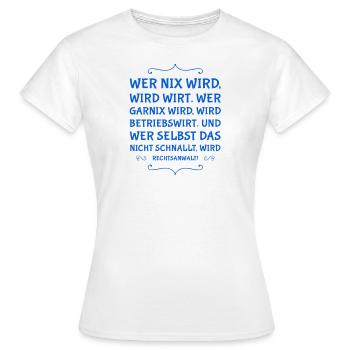 Qui ne sera rien - T-shirt Femme - blanc - Devant - AI Model Female 172 dark (172cm)