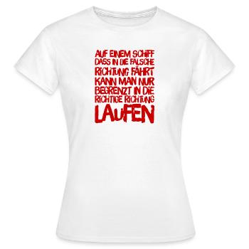 Décision fondamentale - T-shirt Femme - blanc - Devant - AI Model Female 172 dark (172cm)