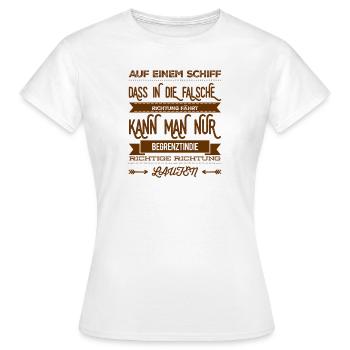 prendre une décision fondamentale - T-shirt Femme - blanc - Devant - AI Model Female 172 dark (172cm)