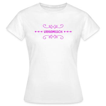 das ist komisch - Frauen T-Shirt - Weiß - Vorne - AI Model Female 172 dark (172cm)
