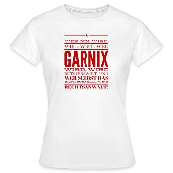Qui sera quoi ? - T-shirt Femme - blanc - Devant - AI Model Female 172 dark (172cm)