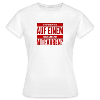 auf dem Riesenrad - Frauen T-Shirt - Weiß - Vorne - AI Model Female 172 dark (172cm)