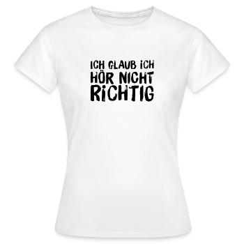 dein Ernst? - Frauen T-Shirt - Weiß - Vorne - AI Model Female 172 dark (172cm)