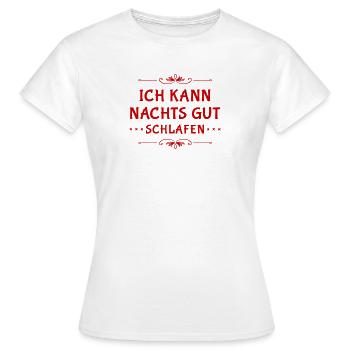 I sleep well - Women's T-Shirt - white - Front - AI Model Female 172 dark (172cm)
