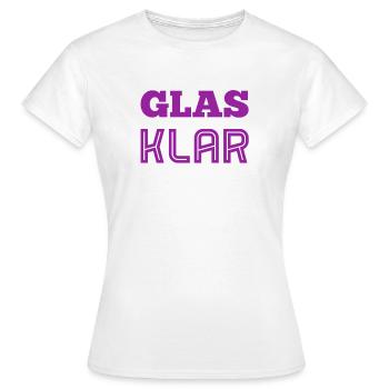 C’est clair - T-shirt Femme - blanc - Devant - AI Model Female 172 dark (172cm)