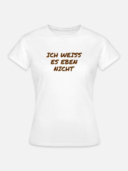 Je ne sais pas - T-shirt Femme - blanc