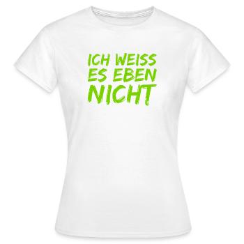 tout simplement désemparé - T-shirt Femme - blanc - Devant - AI Model Female 172 dark (172cm)