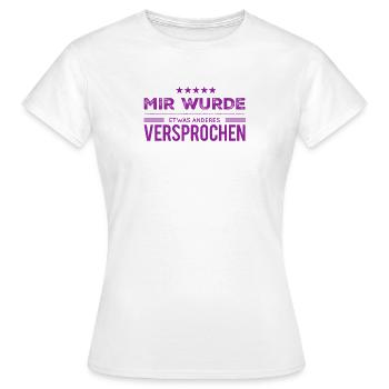 La promesse - T-shirt Femme - blanc - Devant - AI Model Female 172 dark (172cm)