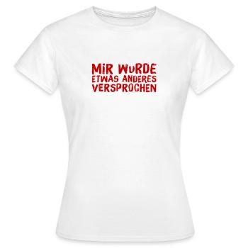 Une promesse - T-shirt Femme - blanc - Devant - AI Model Female 172 dark (172cm)