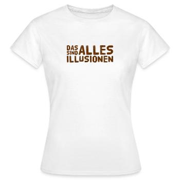 Nous sommes trompés - T-shirt Femme - blanc - Devant - AI Model Female 172 dark (172cm)