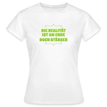 die Wahrheit setzt sich durch - Frauen T-Shirt - Weiß - Vorne - AI Model Female 172 dark (172cm)