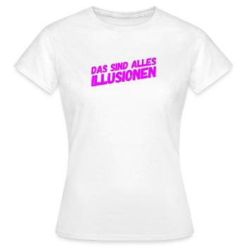 Nous sommes trompés - T-shirt Femme - blanc - Devant - AI Model Female 172 dark (172cm)