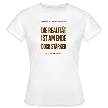 the truth is stronger - Women's T-Shirt - white - Front - AI Model Female 172 dark (172cm)