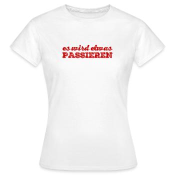 Quelque chose arrive - T-shirt Femme - blanc - Devant - AI Model Female 172 dark (172cm)