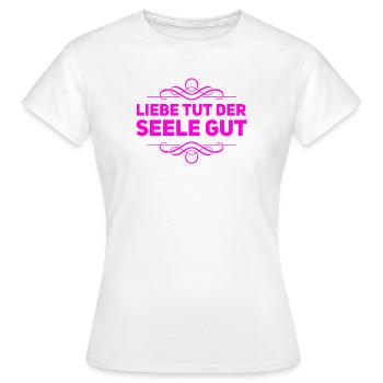 die Liebe ist ein Wunder - Frauen T-Shirt - Weiß - Vorne - AI Model Female 172 dark (172cm)