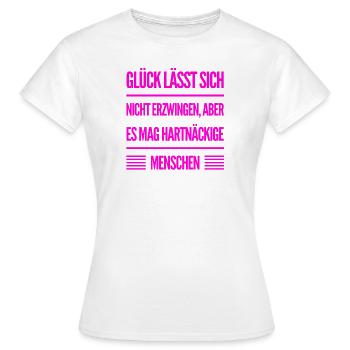 Je suis têtu - T-shirt Femme - blanc - Devant - AI Model Female 172 dark (172cm)