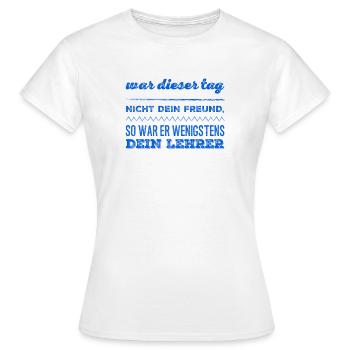ich genieße mein Leben - Frauen T-Shirt - Weiß - Vorne - AI Model Female 172 dark (172cm)