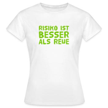 Le risque, c’est mon truc - T-shirt Femme - blanc - Devant - AI Model Female 172 dark (172cm)
