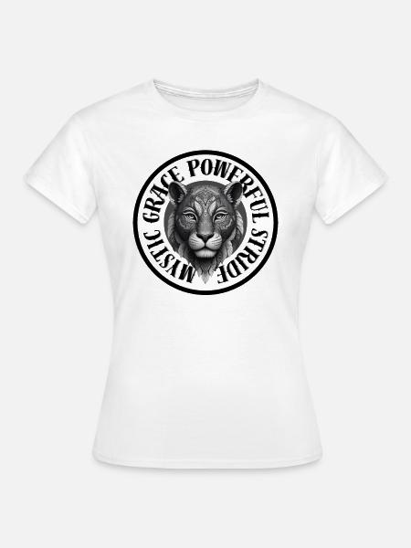 Mystic Grace Powerful Stride - Frauen T-Shirt - Weiß