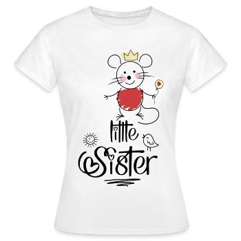 Petite sœur - T-shirt Femme - blanc - Devant - AI Model Female 172 dark (172cm)