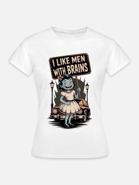 Skurrile Zombie-Poltergeist Illustration - Frauen T-Shirt - Weiß