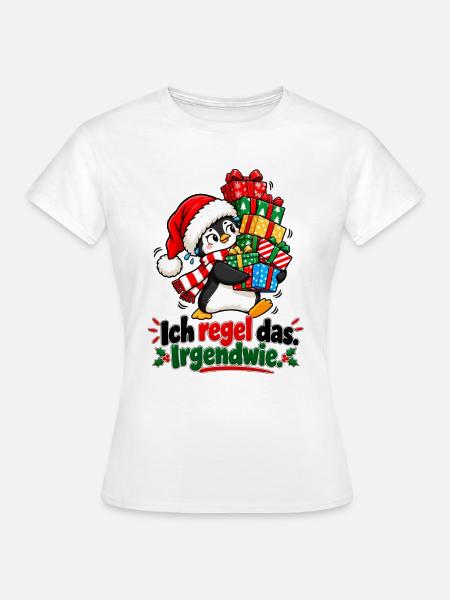 Weihnachtschaos - Frauen T-Shirt - Weiß