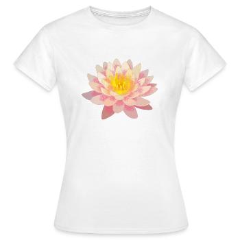 Lotus - T-shirt Femme - blanc - Devant - AI Model Female 172 dark (172cm)