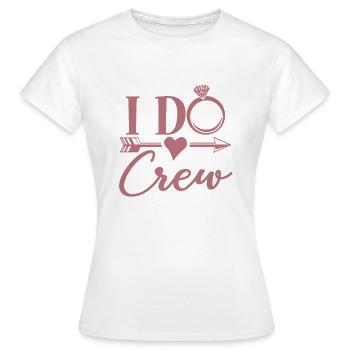 I Do Crew - Bachelorette Party Hen Night Cadeau - T-shirt Femme - blanc - Devant - AI Model Female 172 dark (172cm)