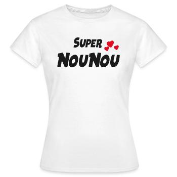 Super Nounou Remplie D'amour - T-shirt Femme - blanc - Devant - AI Model Female 172 dark (172cm)