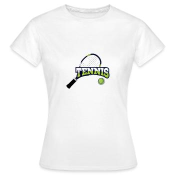 Balle de tennis sport tennis tennis sport - T-shirt Femme - blanc - Devant - AI Model Female 172 dark (172cm)