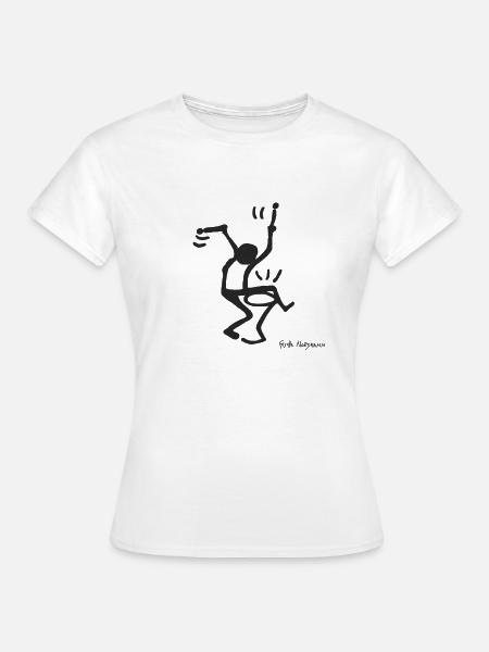 Trommler - Frauen T-Shirt - Weiß