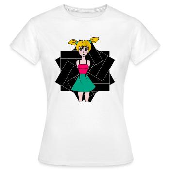 WIFE. DAUGHTER. ADOLESCENT. WOMEN'S DAY - Women's T-Shirt - white - Front - AI Model Female 172 dark (172cm)