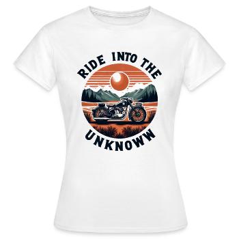 Fahrt ins Unbekannte - Frauen T-Shirt - Weiß - Vorne - AI Model Female 172 dark (172cm)