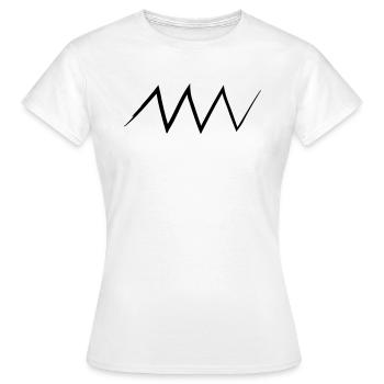 Un un escrocs dents un mord chien 1c - T-shirt Femme - blanc - Devant - AI Model Female 172 dark (172cm)