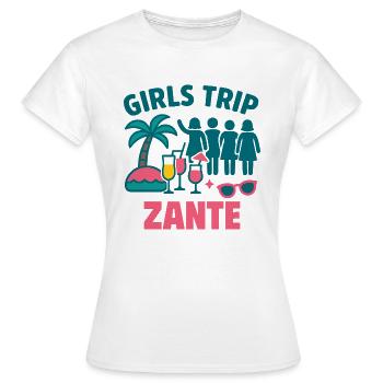 Girls Trip Zante Party - T-shirt Femme - blanc - Devant - AI Model Female 172 dark (172cm)