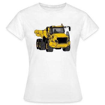 Dump Truck - Tipper Truck - Truck - Truck - Women's T-Shirt - white - Front - AI Model Female 172 dark (172cm)
