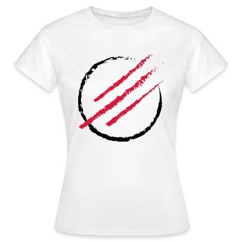 Scratch the Circle - Frauen T-Shirt - Weiß - Vorne - AI Model Female 172 dark (172cm)