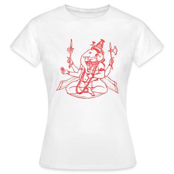 dieu hindou Ganesha - T-shirt Femme - blanc - Devant - AI Model Female 172 dark (172cm)