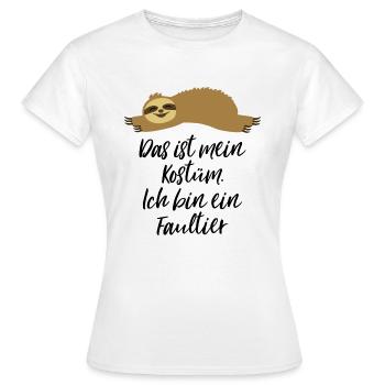 Faultier Kostüm - Frauen T-Shirt - Weiß - Vorne - AI Model Female 172 dark (172cm)