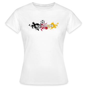 Football Allemagne (Splash) - T-shirt Femme - blanc - Devant - AI Model Female 172 dark (172cm)