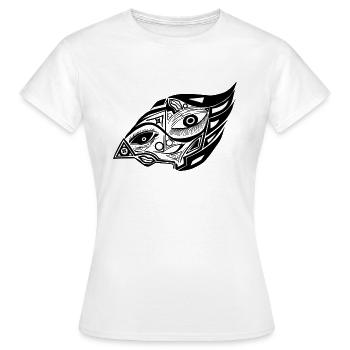 Eternal triad of the bird - Women's T-Shirt - white - Front - AI Model Female 172 dark (172cm)