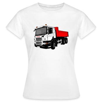 Tipper Truck - Truck - Truck - Truck - Women's T-Shirt - white - Front - AI Model Female 172 dark (172cm)