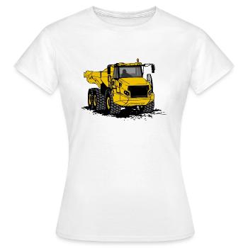 Camion à benne basculante - Camion à benne basculante - Camion - Camion - Camion - T-shirt Femme - blanc - Devant - AI Model Female 172 dark (172cm)