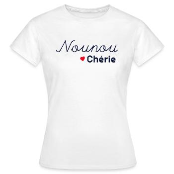 Ma Nounou Chérie Cadeau Meilleure Nounou - T-shirt Femme - blanc - Devant - AI Model Female 172 dark (172cm)