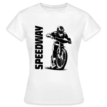 Speedway - Motorcycle Speedway - Women's T-Shirt - white - Front - AI Model Female 172 dark (172cm)