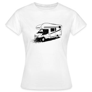 Motorhome - caravan - camping - camper - Women's T-Shirt - white - Front - AI Model Female 172 dark (172cm)