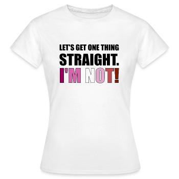 Lesbian LGBT Gay Pride Rainbow CSD Love - Frauen T-Shirt - Weiß - Vorne - AI Model Female 172 dark (172cm)