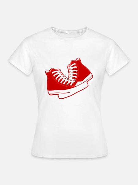chaussures old school - Frauen T-Shirt - Weiß