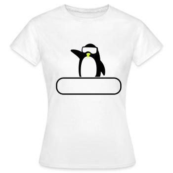 Moniteur de ski - T-shirt Femme - blanc - Devant - AI Model Female 172 dark (172cm)