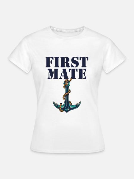 First Mate Daddy Matching - Frauen T-Shirt - Weiß